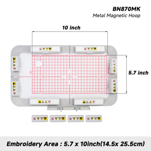 145x255mm 100x130mm Magnetic Embroidery Hoop (Long-bar Magnets) for Bernina 990 880 830 790 590 580 535 500 Machine