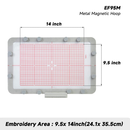 Large Metal Magnetic Embroidery Hoop for Brother CX1E XE1/XE2 XJ1/XJ2 etc Embroidery Machine